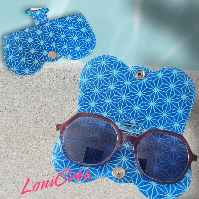 Etui à lunettes "bleu"