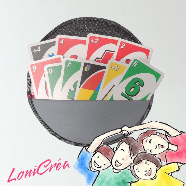 Porte Carte Rond "Girly2"