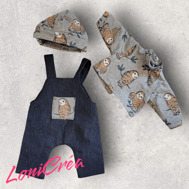 Salopette, Pull & Bonnet