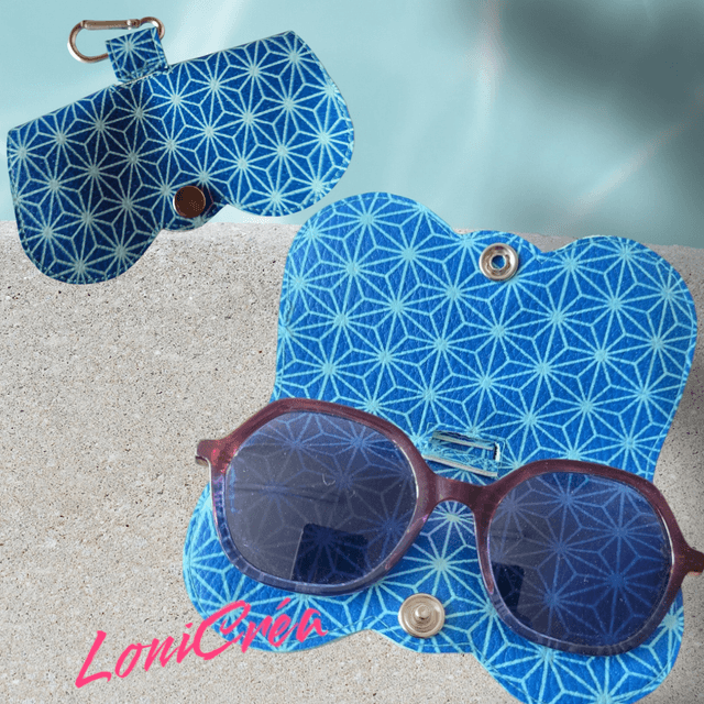 Etui à lunettes "bleu"