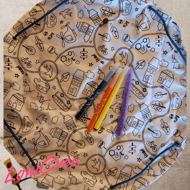 Pochon Coloriage Chiffre (Dessins voiture)