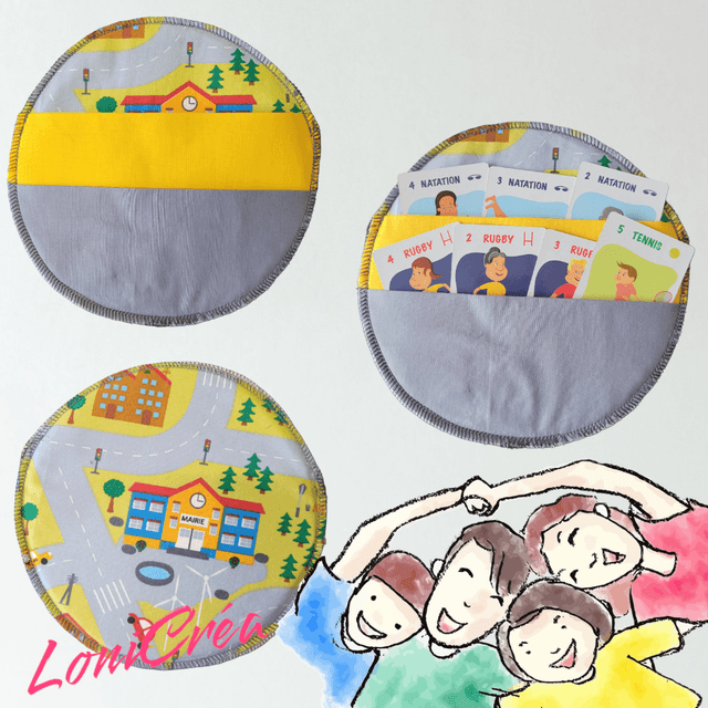 Porte Carte Rond &quot;Circuit&quot;
